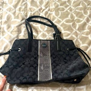 Black coach purse